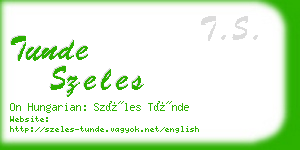 tunde szeles business card